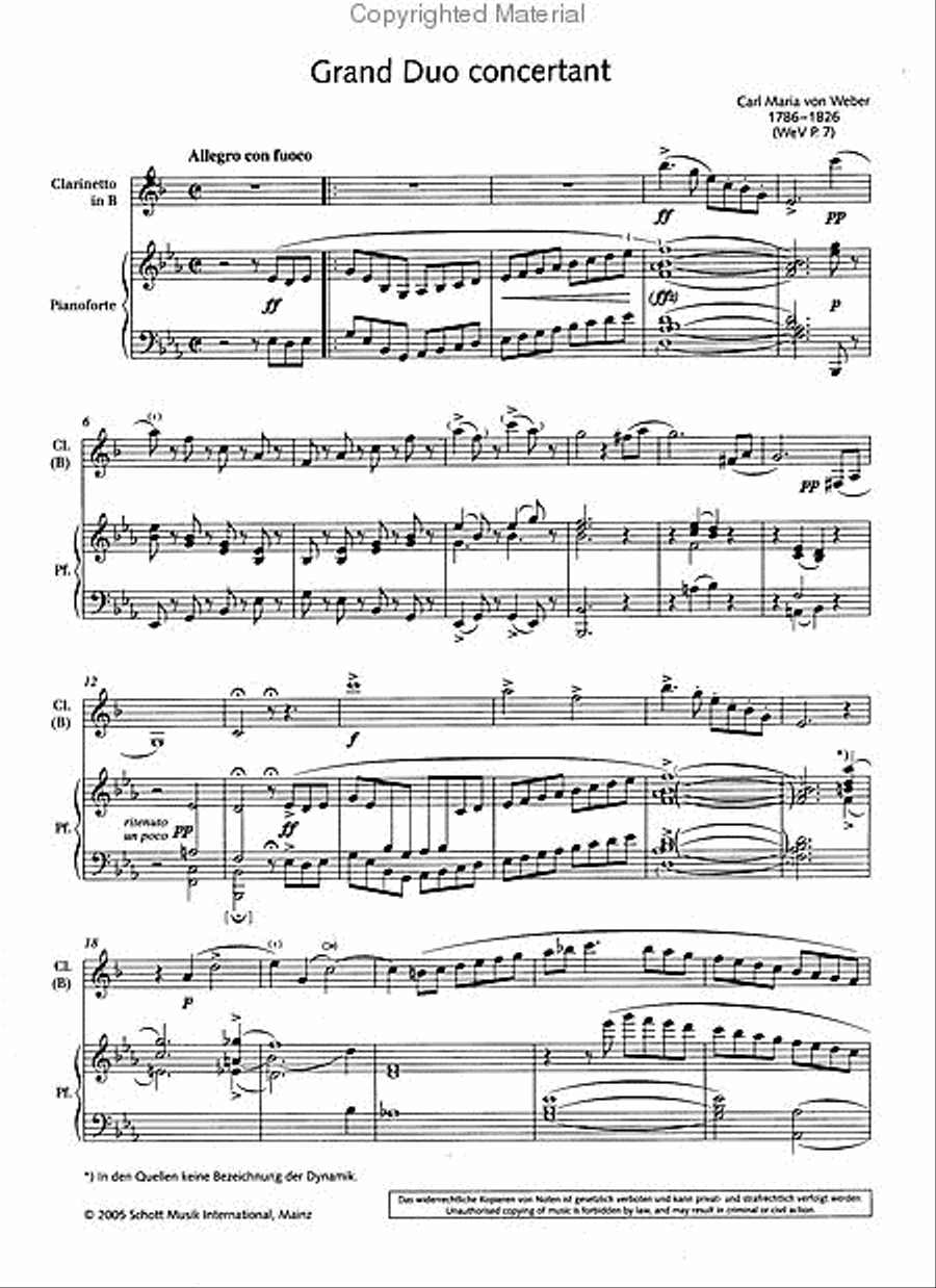 Grand Duo Concertante in E-flat Major, Op. 48 Clarinet Solo scores gallery preview page 2