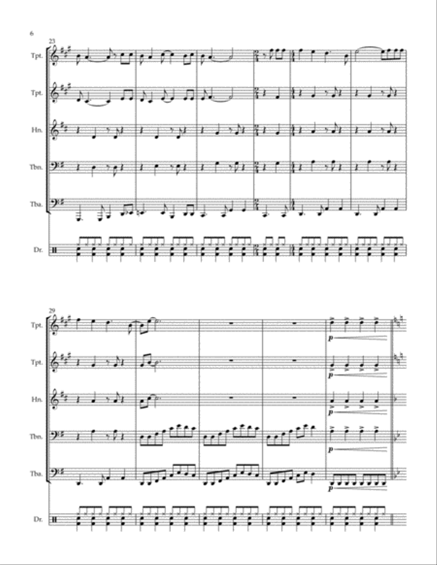 Oh, Pretty Woman Small Ensemble scores gallery preview page 6