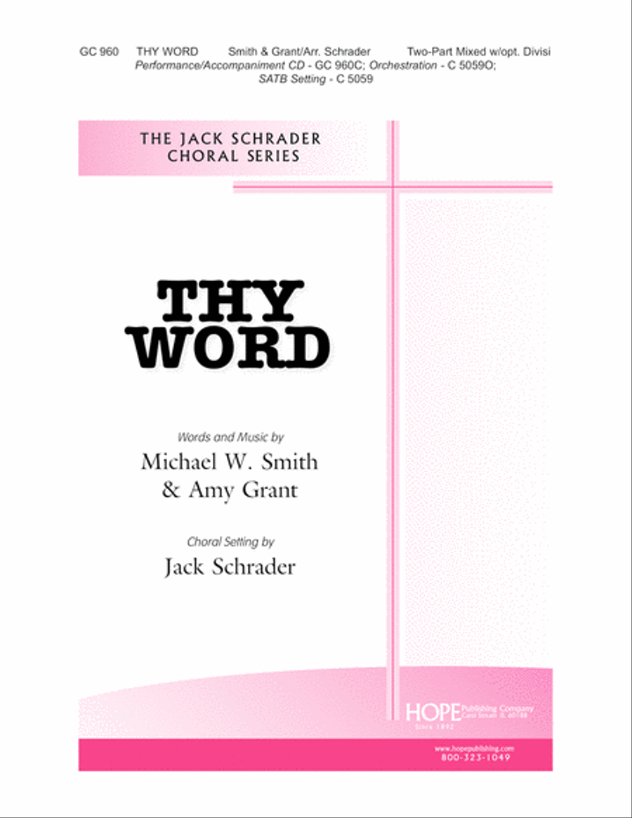 Thy Word Thy Word 2-Part scores gallery preview page 1