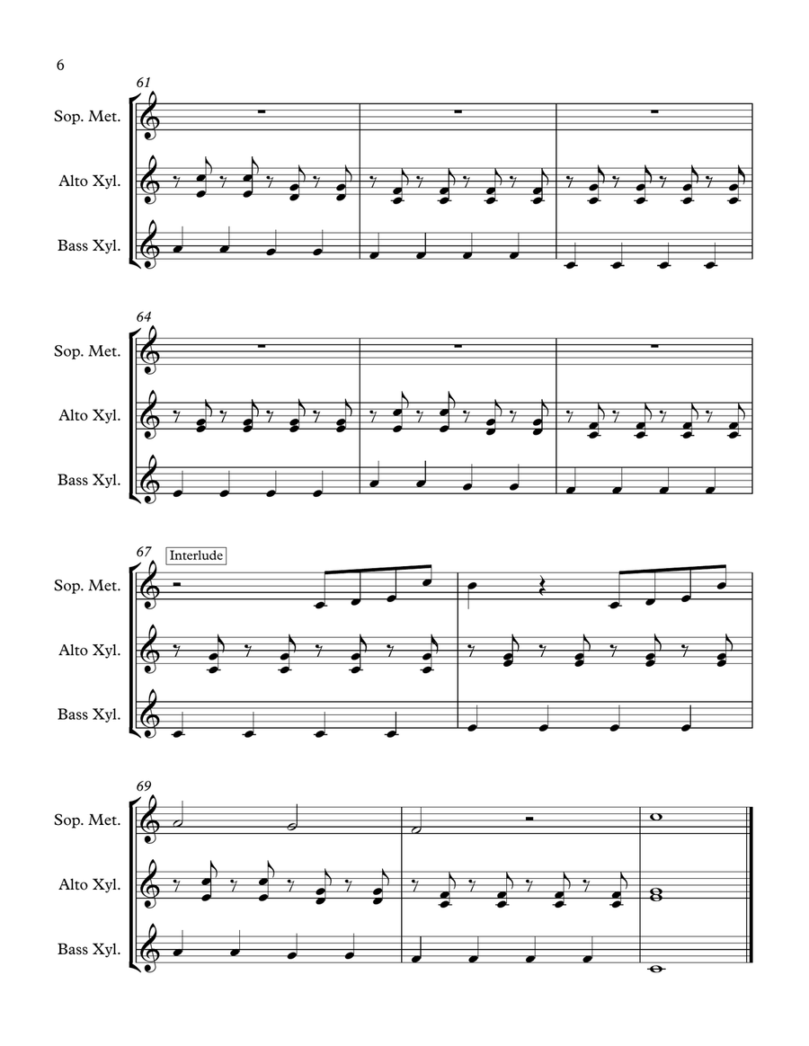 Count On Me Percussion scores gallery preview page 6