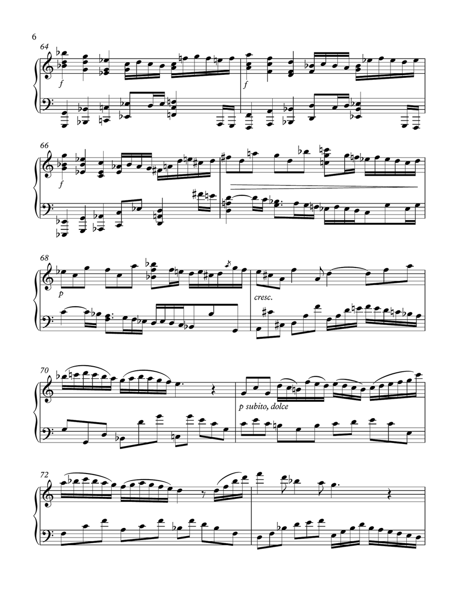 Impromptu in a minor Piano Solo scores gallery preview page 6