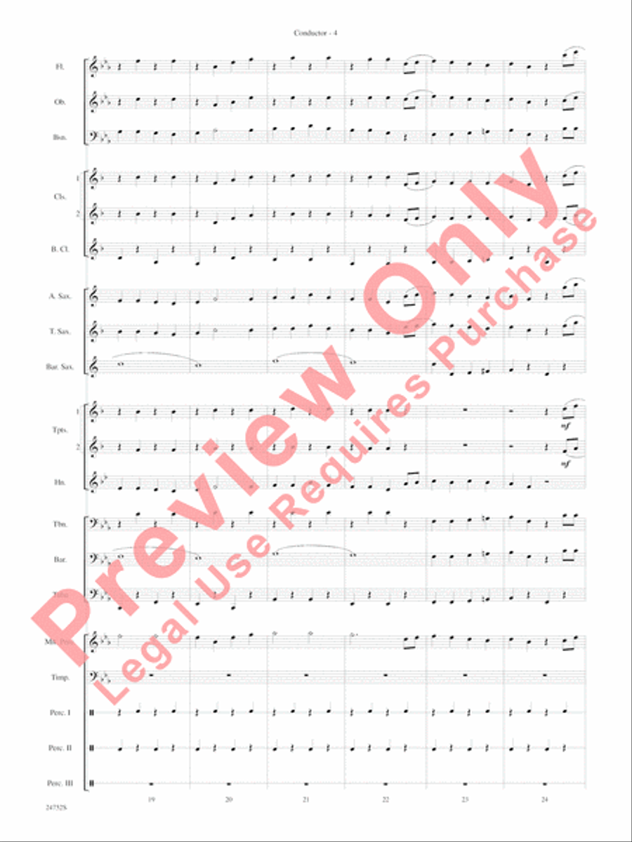 Charlie and the Chocolate Factory, Suite from Concert Band scores gallery preview page 7