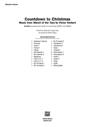 Book cover for Countdown to Christmas: Score