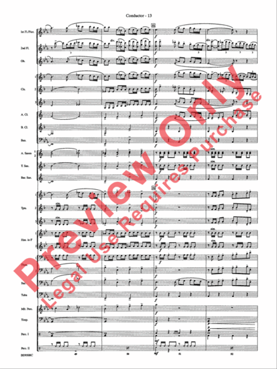 Procession of the Sardar (from Caucasian Sketches) Concert Band scores gallery preview page 16