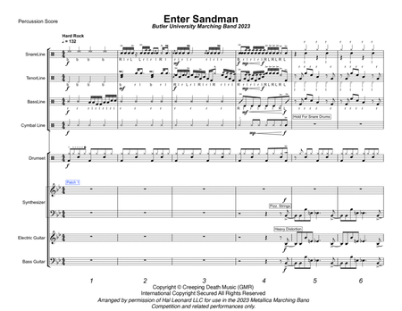 Enter Sandman - Score Only image number null