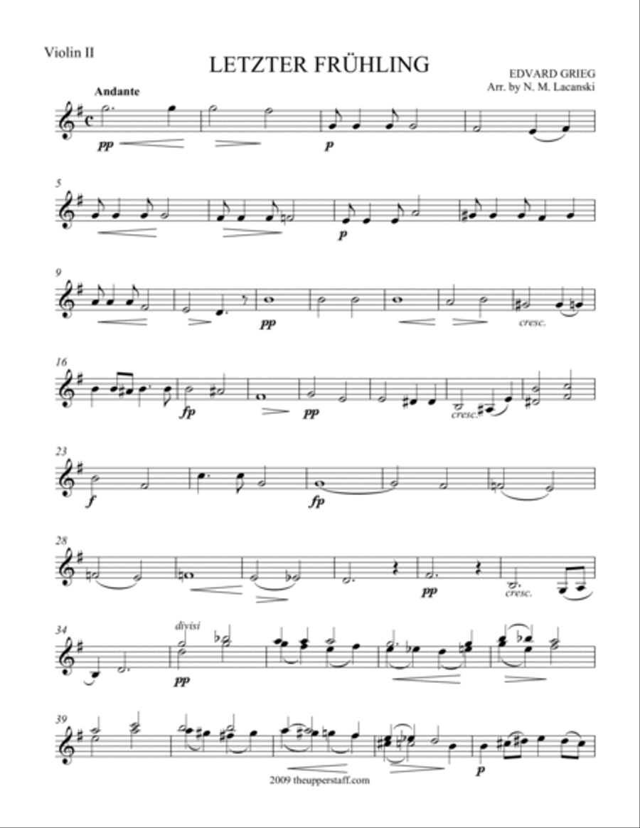 Letzter Fruhling String Orchestra scores gallery preview page 6