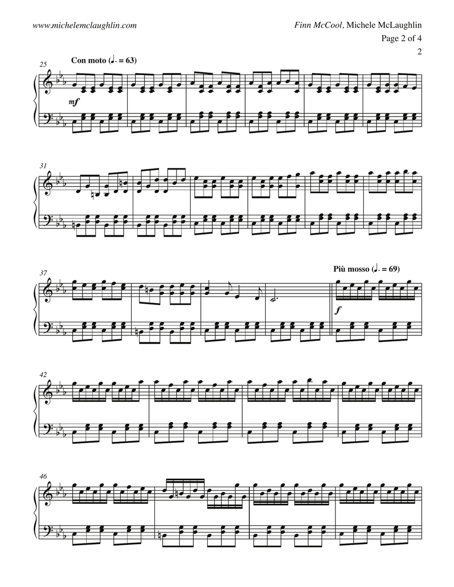 Finn McCool Piano Solo scores gallery preview page 2
