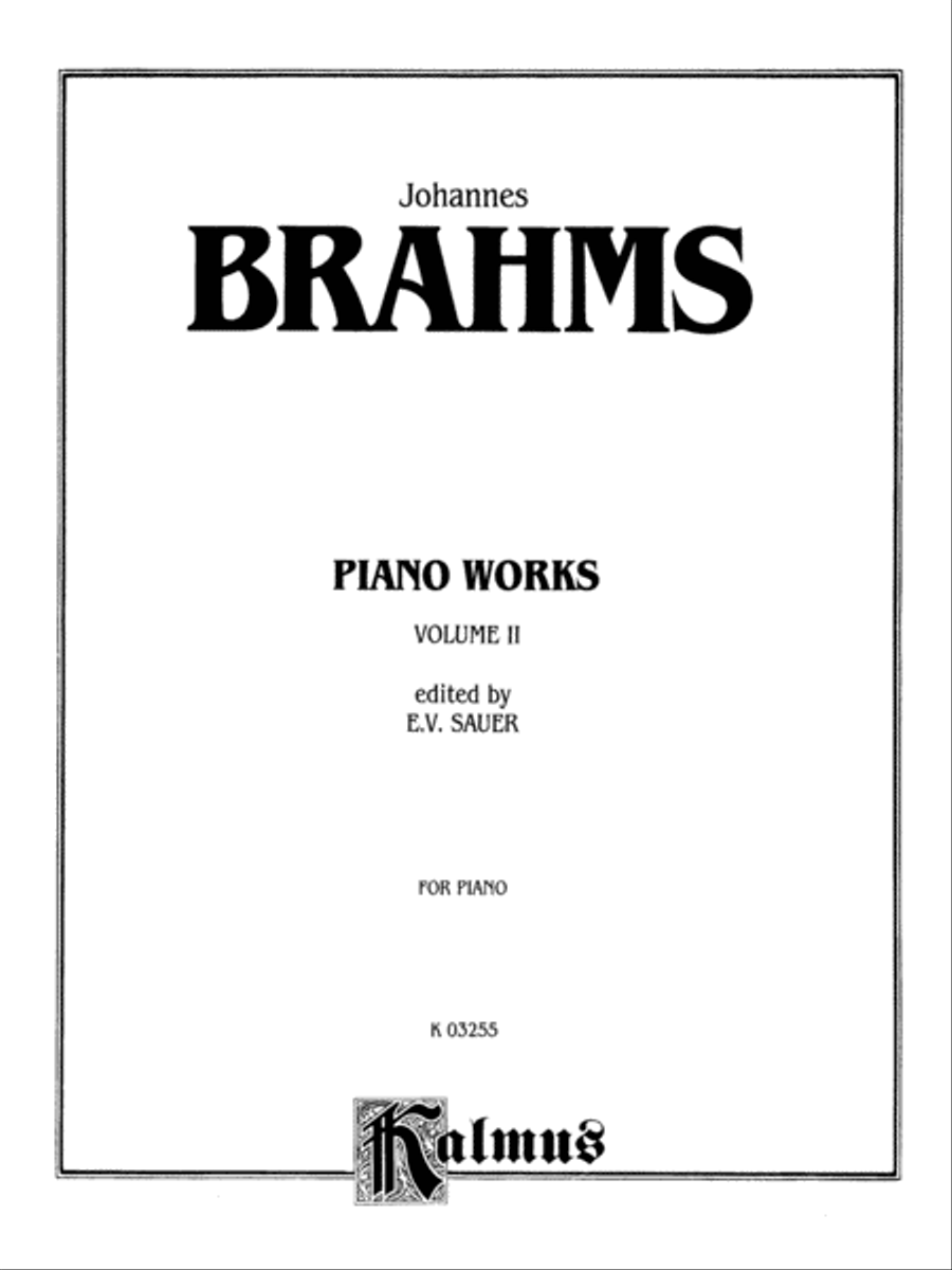 Piano Works, Volume 2