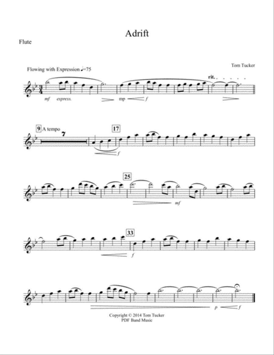 Adrift Concert Band scores gallery preview page 6