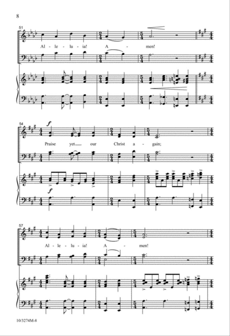 Alleluia, Amen! 4-Part scores gallery preview page 8