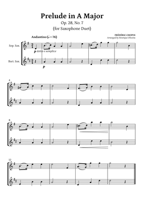 Prelude Op. 28, No. 7 (Saxophone Duet) - Frédéric Chopin