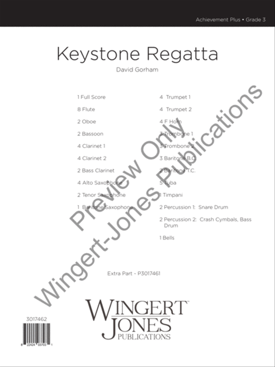 Keystone Regatta Concert Band scores gallery preview page 2