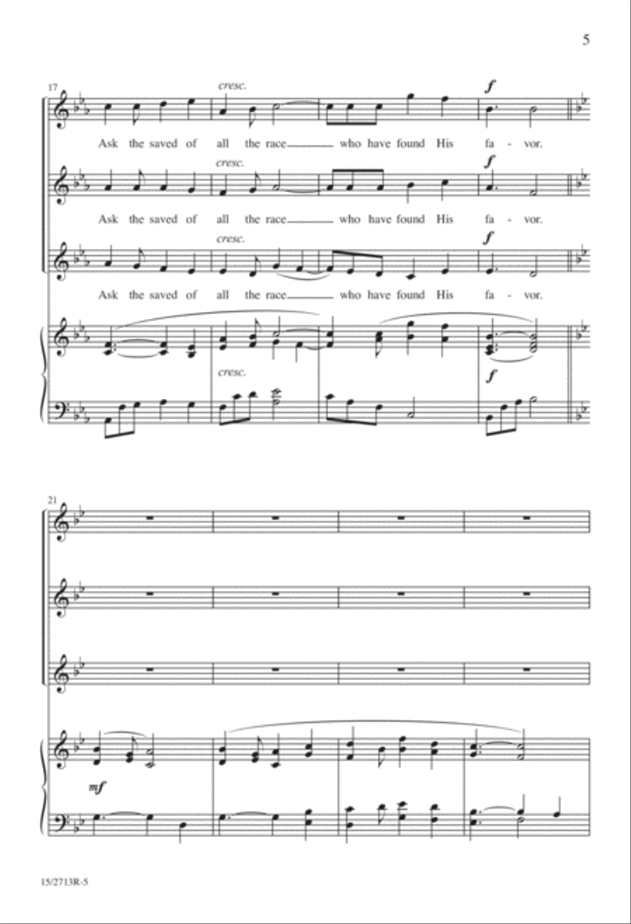 Gentle Mary Laid Her Child SSA scores gallery preview page 5