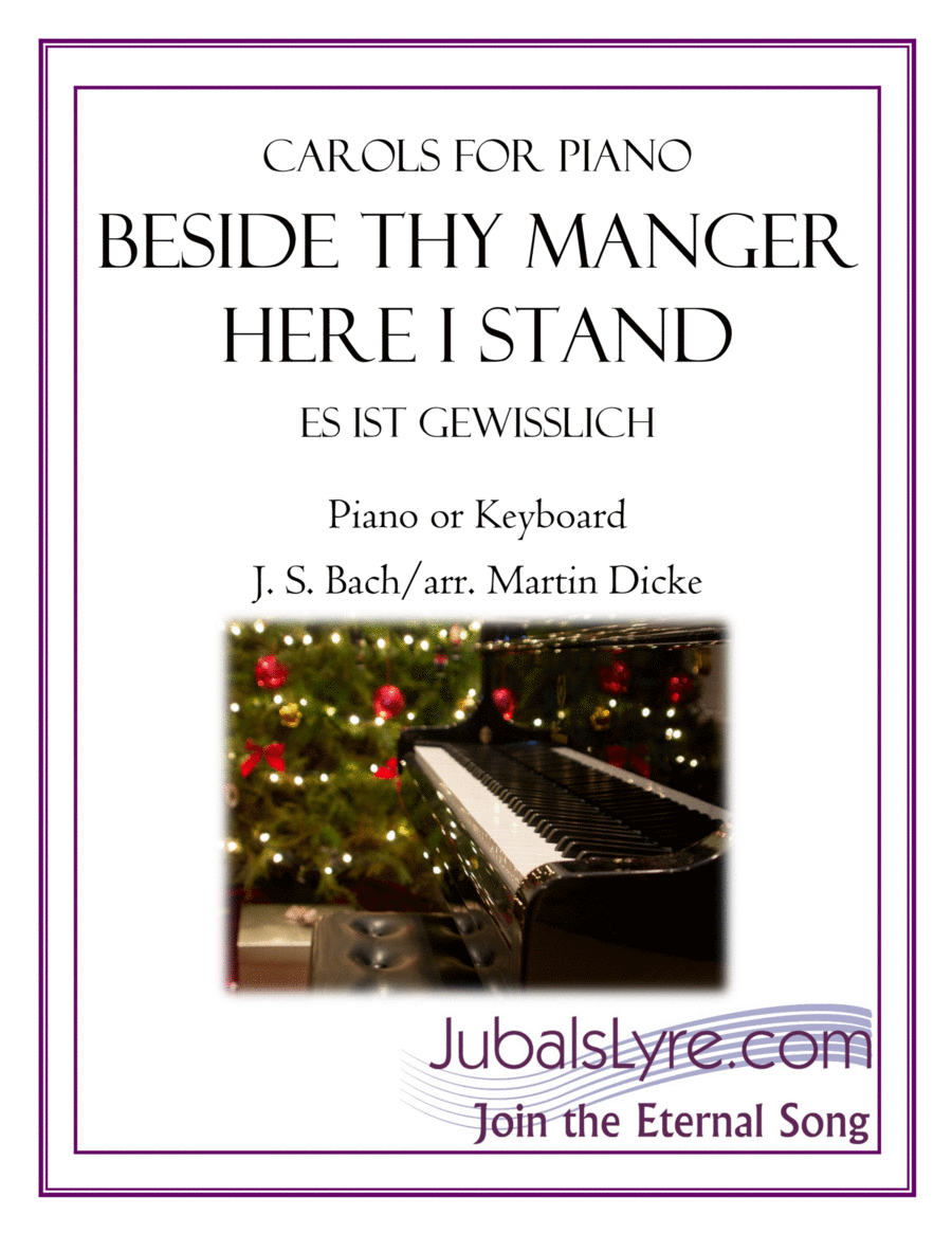 Beside Thy Manger Here I Stand (Carols for Piano) Piano Solo scores gallery preview page 1