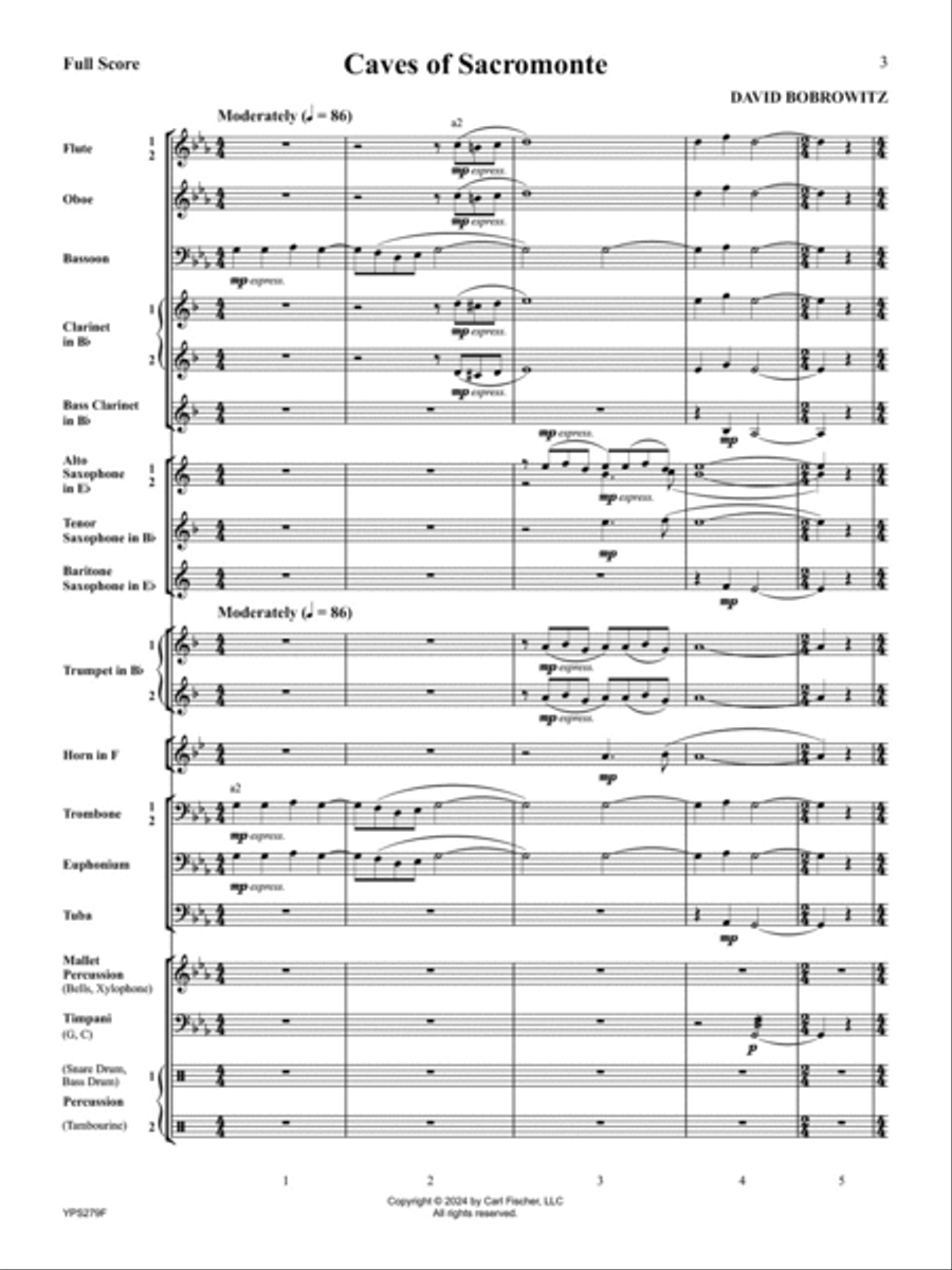 Caves of Sacromonte Caves of Sacromonte Concert Band scores gallery preview page 2