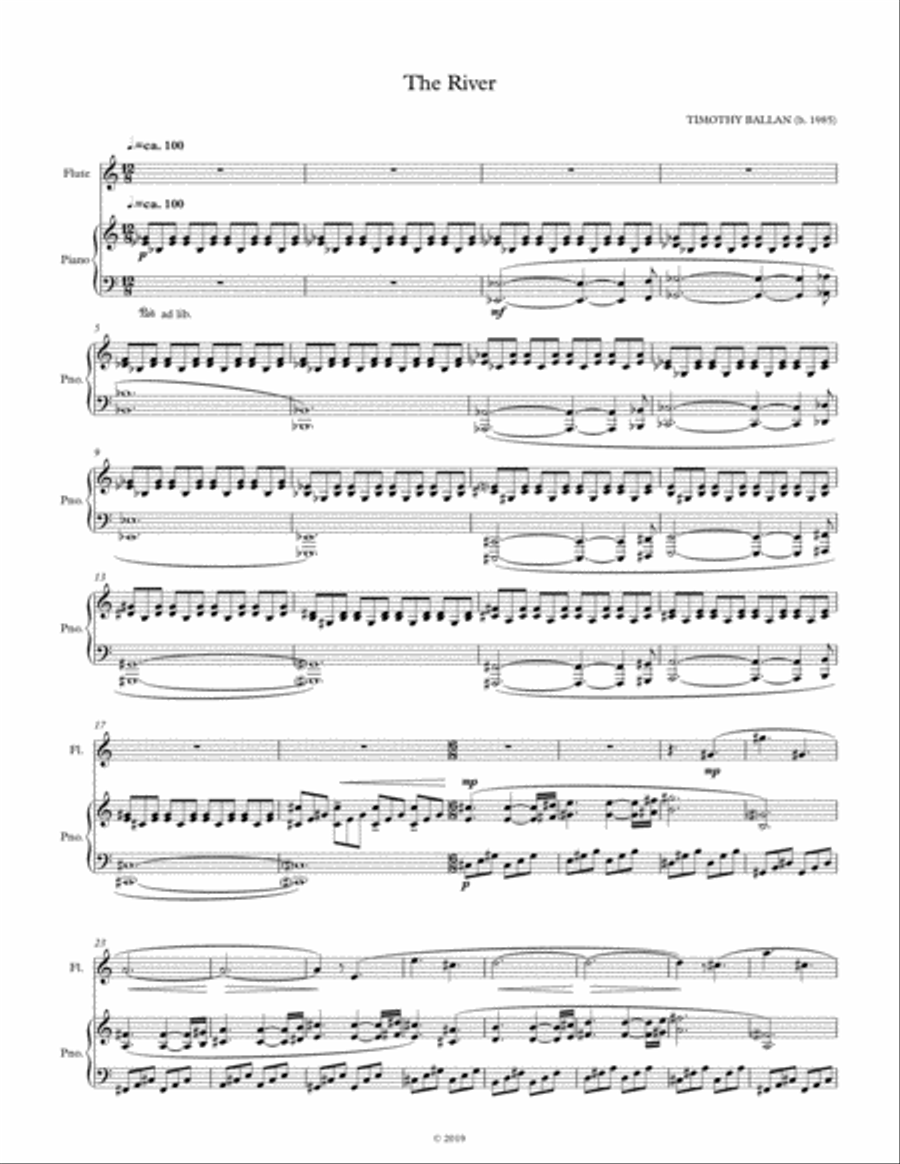 The River Woodwind Duet scores gallery preview page 1