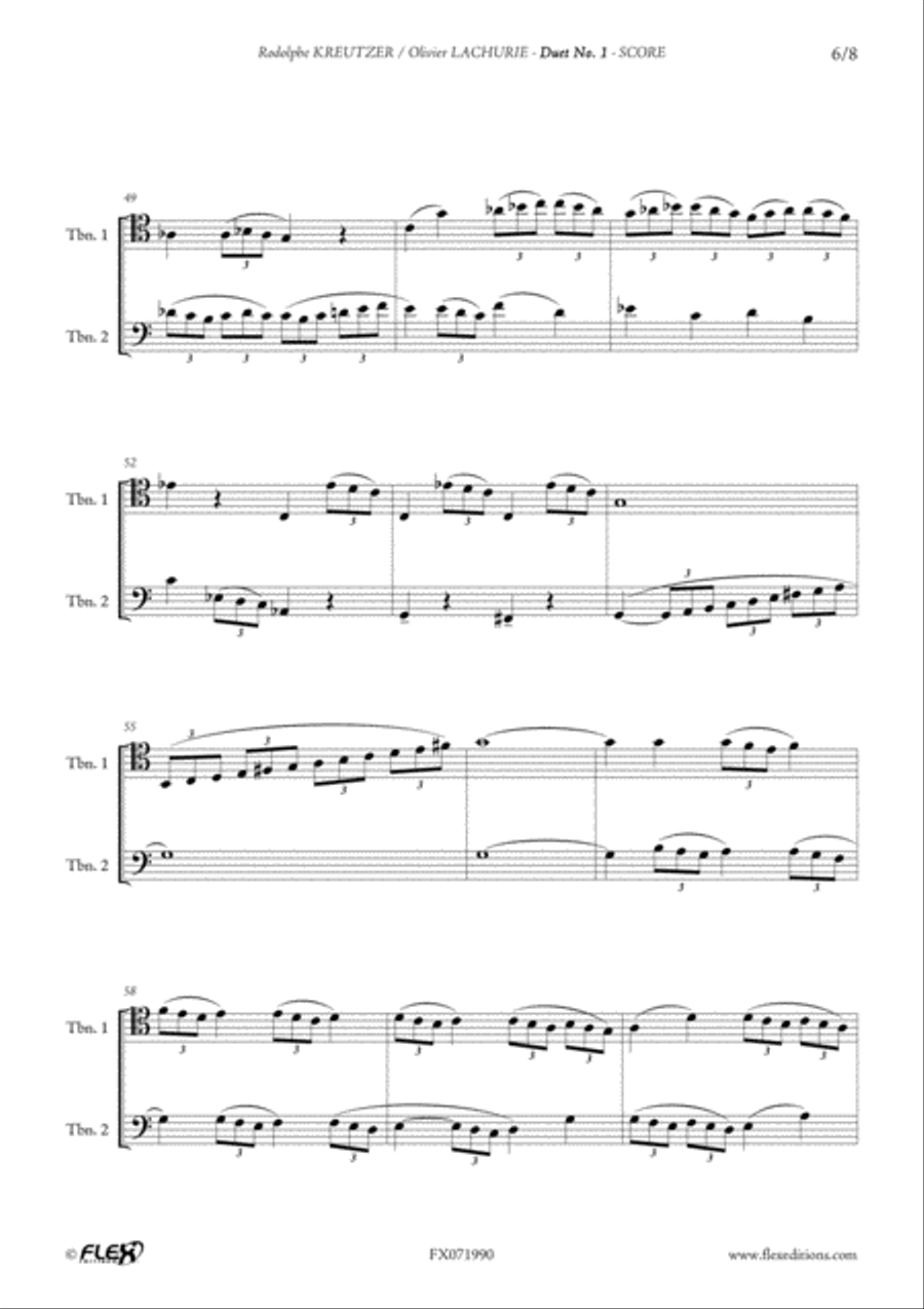 Duet No. 1 Duet No. 1 Trombone Duet scores gallery preview page 6