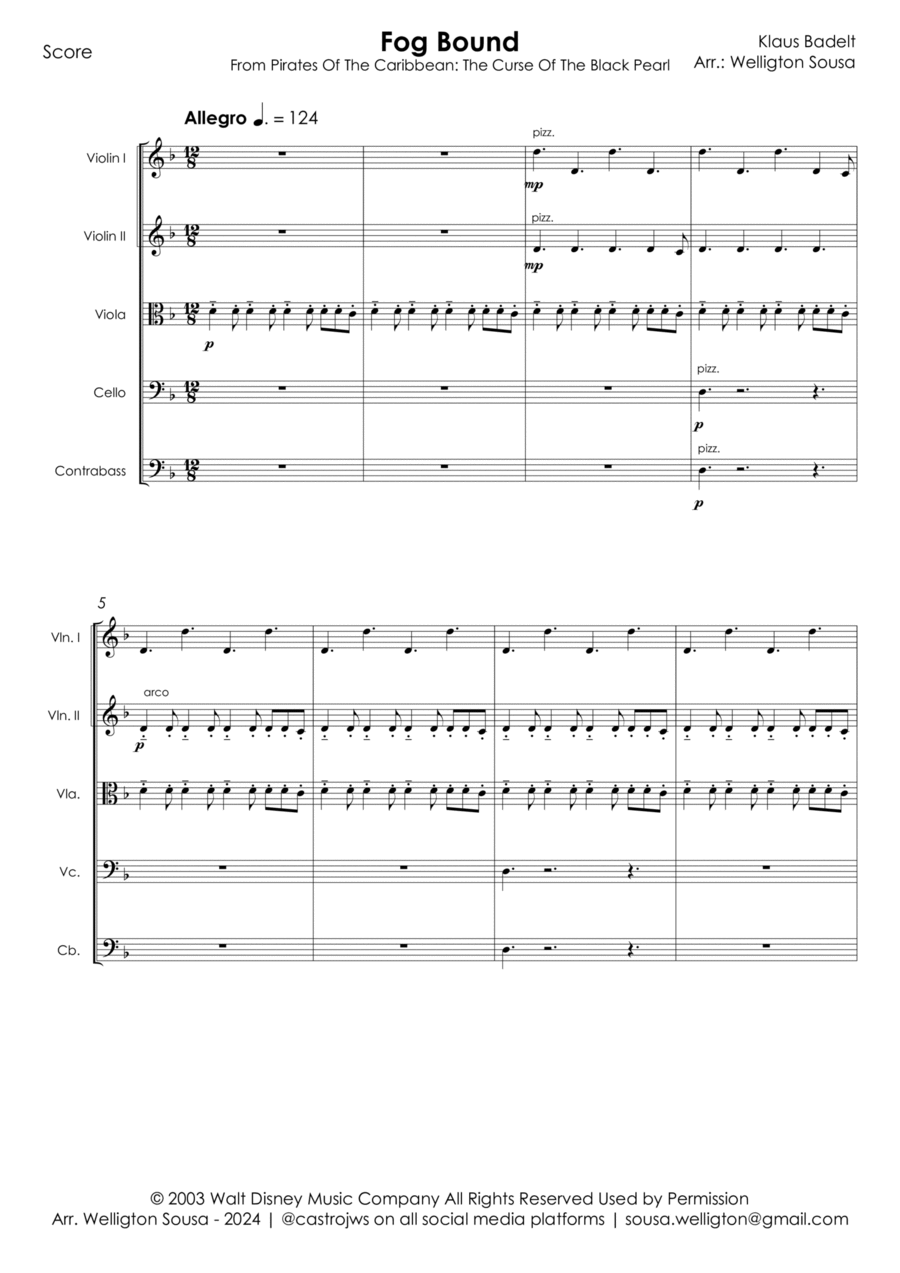 Fog Bound Cello scores gallery preview page 1