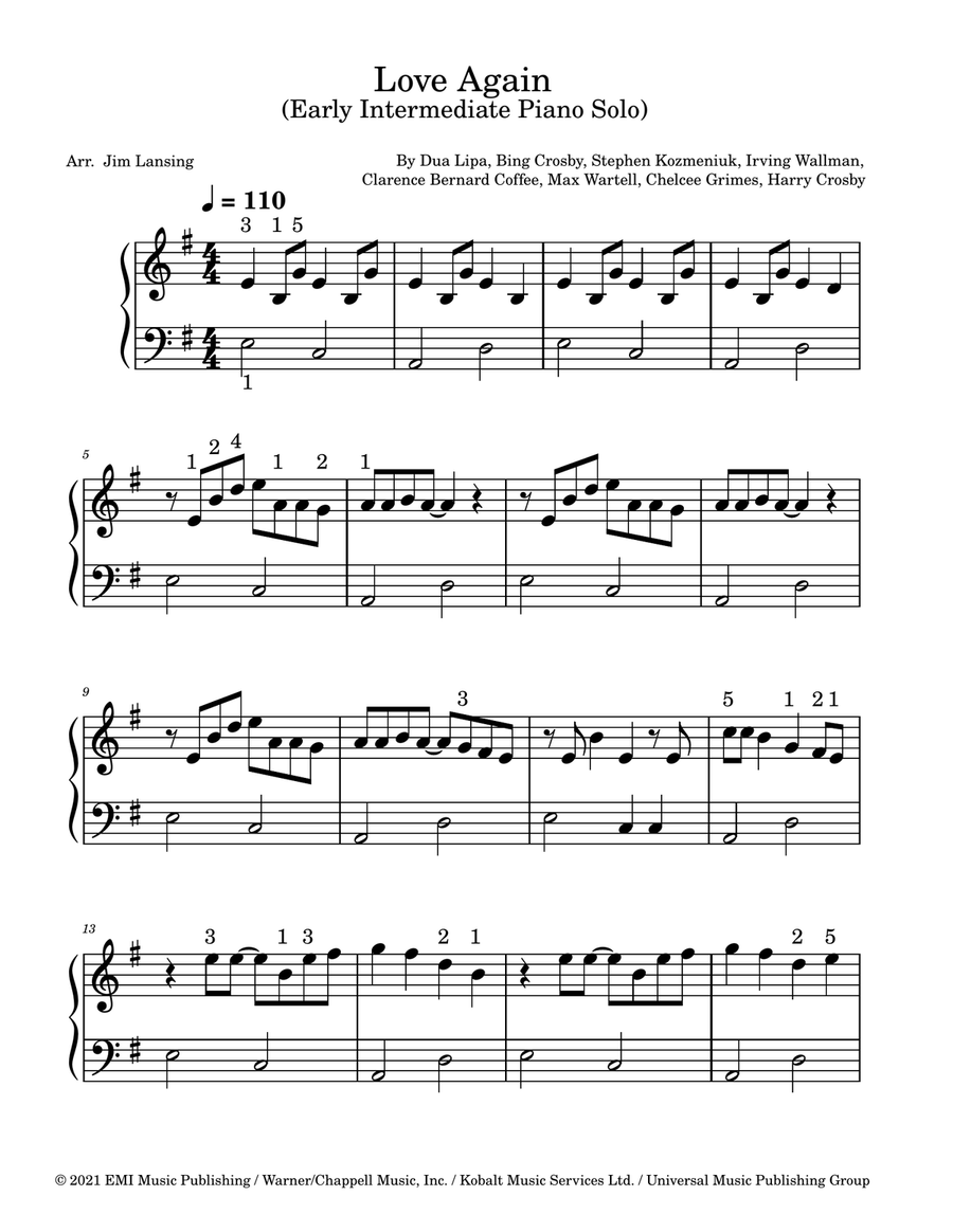 Love Again Piano Method scores gallery preview page 2