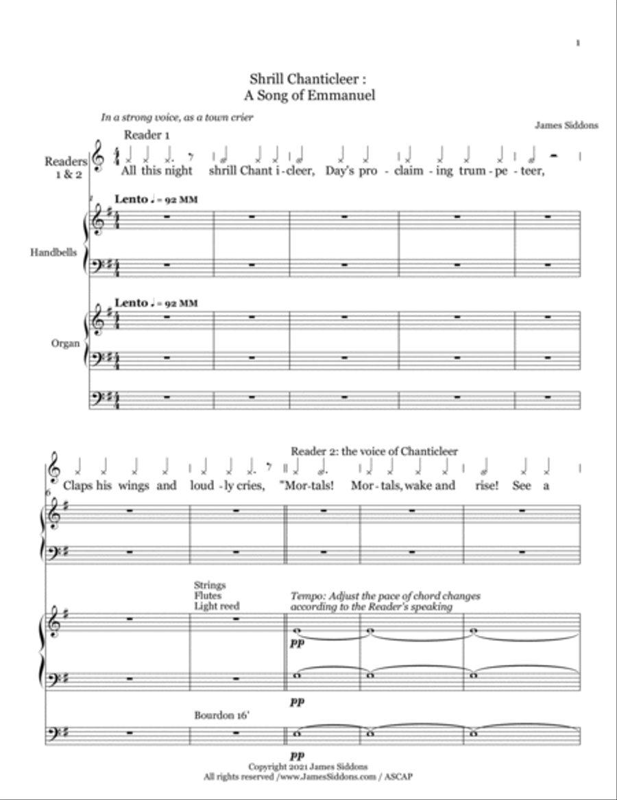 Shrill Chanticleer: A Song of Emmanuel image number null