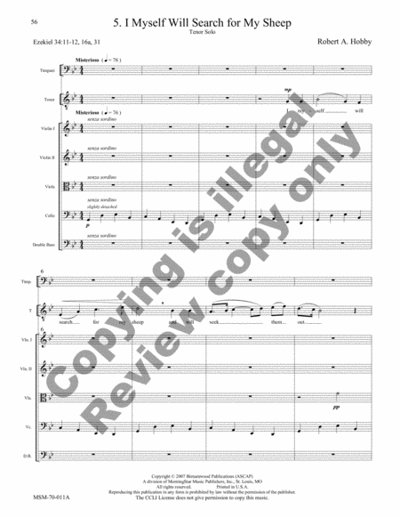 The Good Shepherd (Orchestral Score) image number null