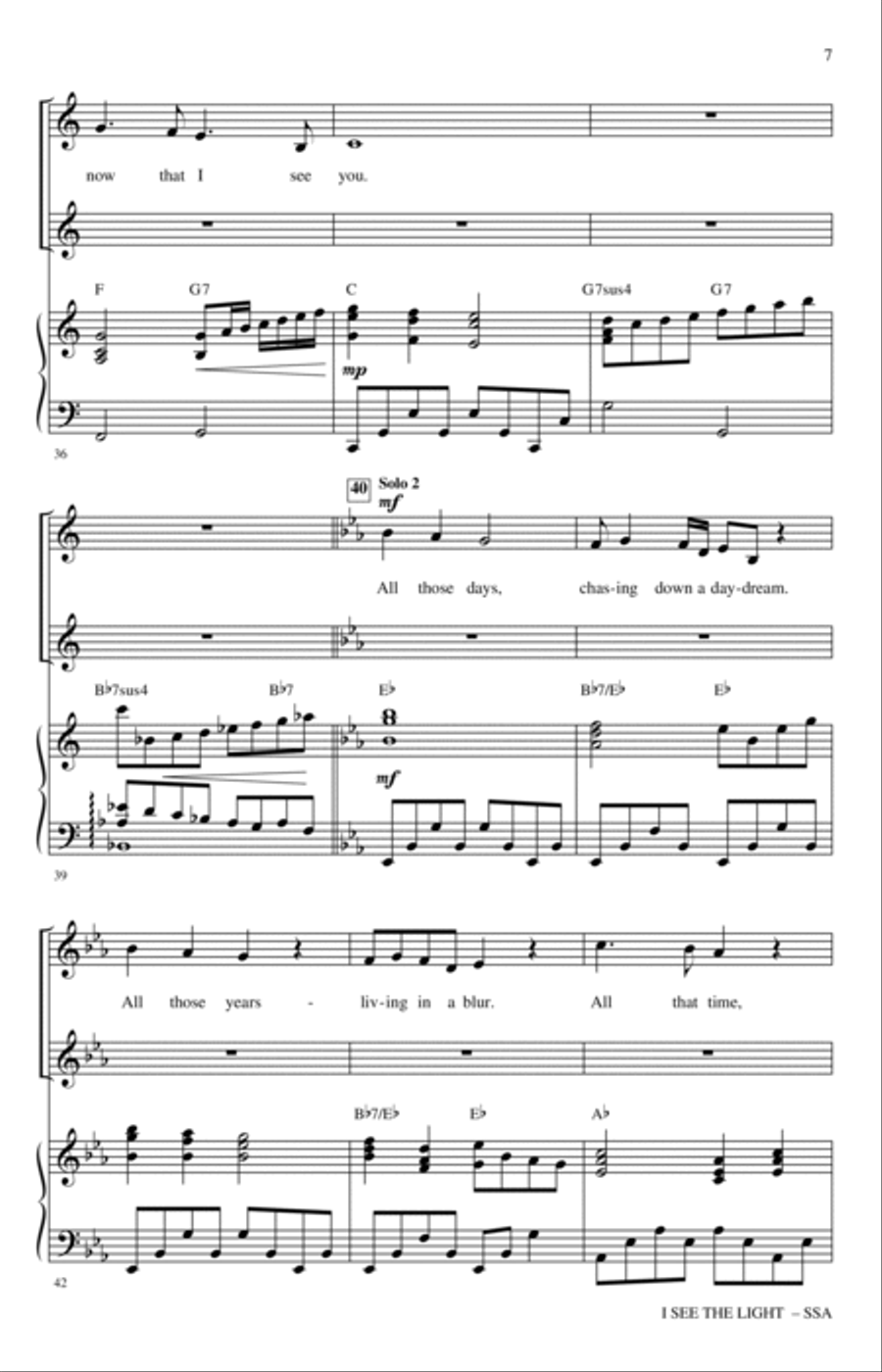 I See The Light (from Tangled) (arr. Mac Huff) SSA scores gallery preview page 5