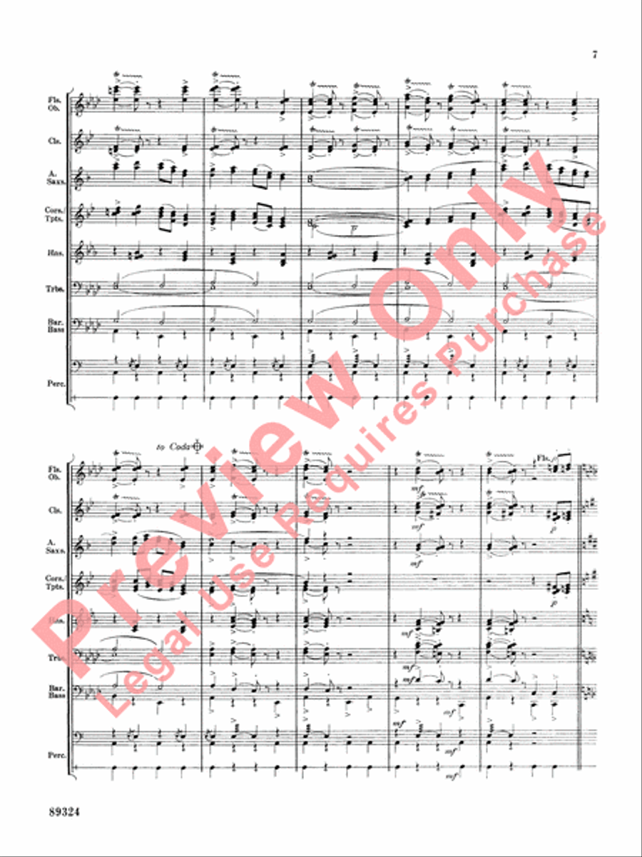 Sleigh Ride Sleigh Ride Concert Band scores gallery preview page 8