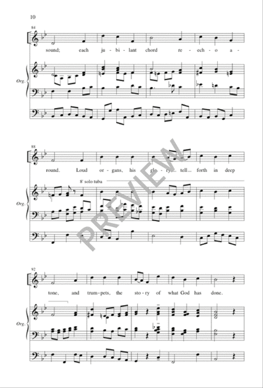 I Was Glad 4-Part scores gallery preview page 9