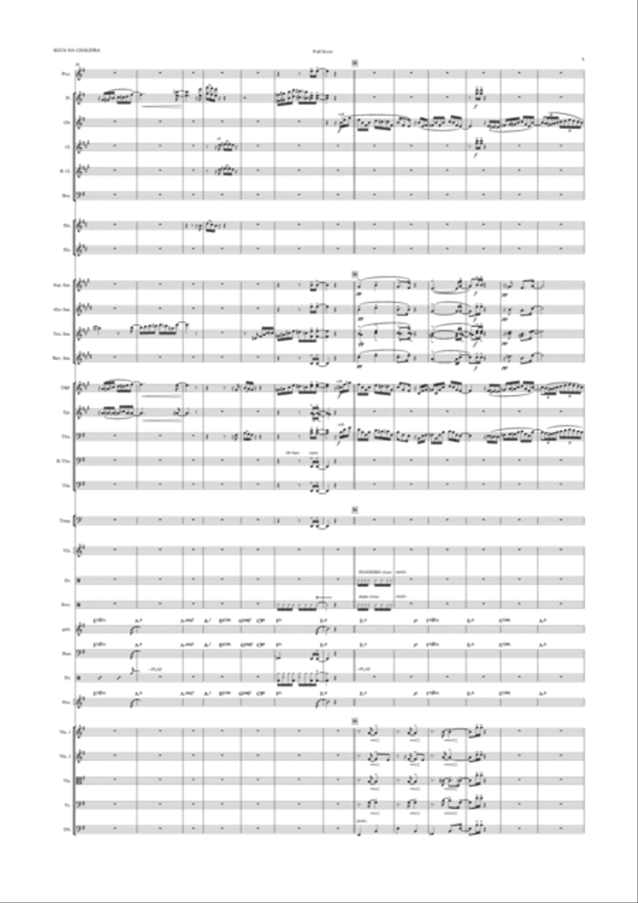 Agua na Chaleira orchestral choro Jazz Ensemble scores gallery preview page 5