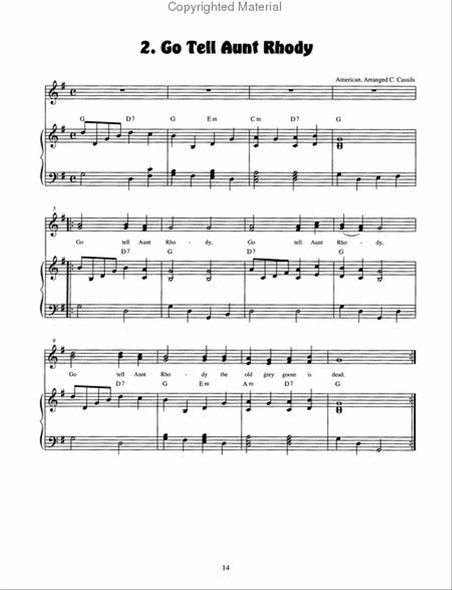 Favorite Folksongs, Volume 1 Recorder scores gallery preview page 4