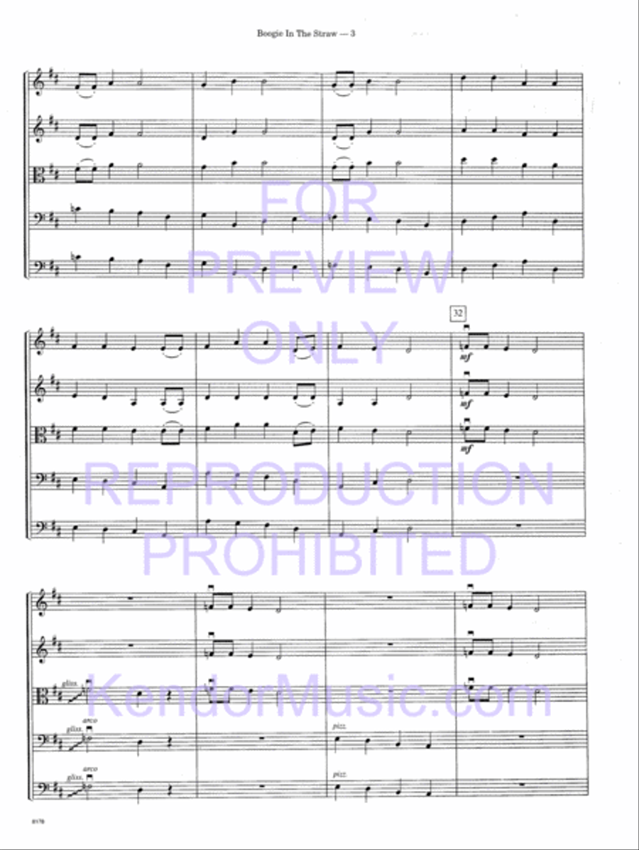 Boogie In The Straw String Orchestra scores gallery preview page 6