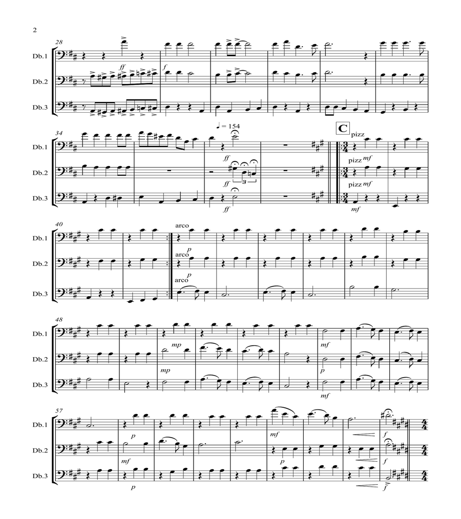 A Christmas Treat! for Double Bass Trio image number null