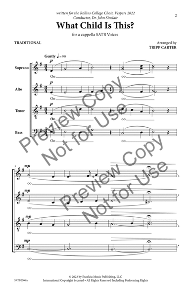 What Child Is This? SATB image number null