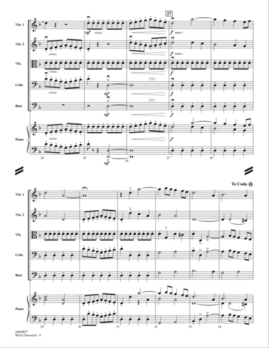 Black Diamond - Full Score Score scores gallery preview page 4