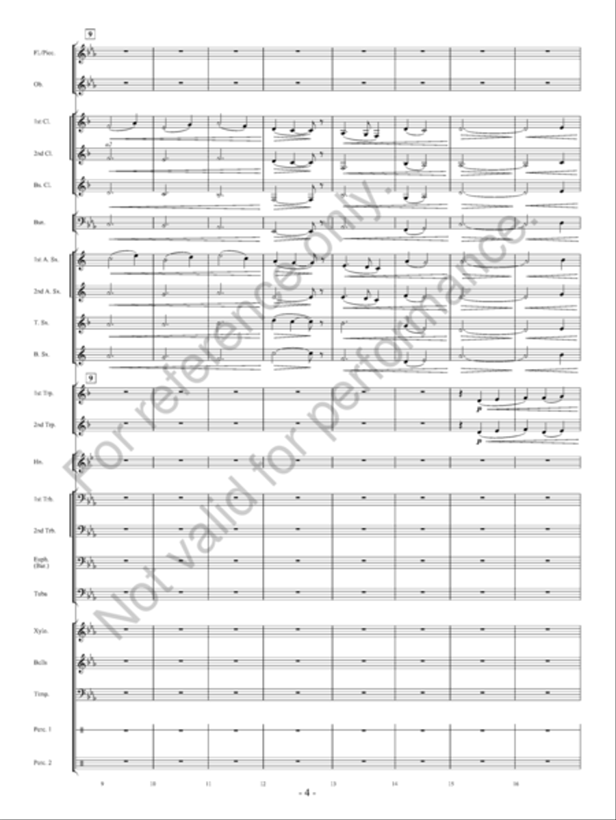 On The Banks… Concert Band scores gallery preview page 5