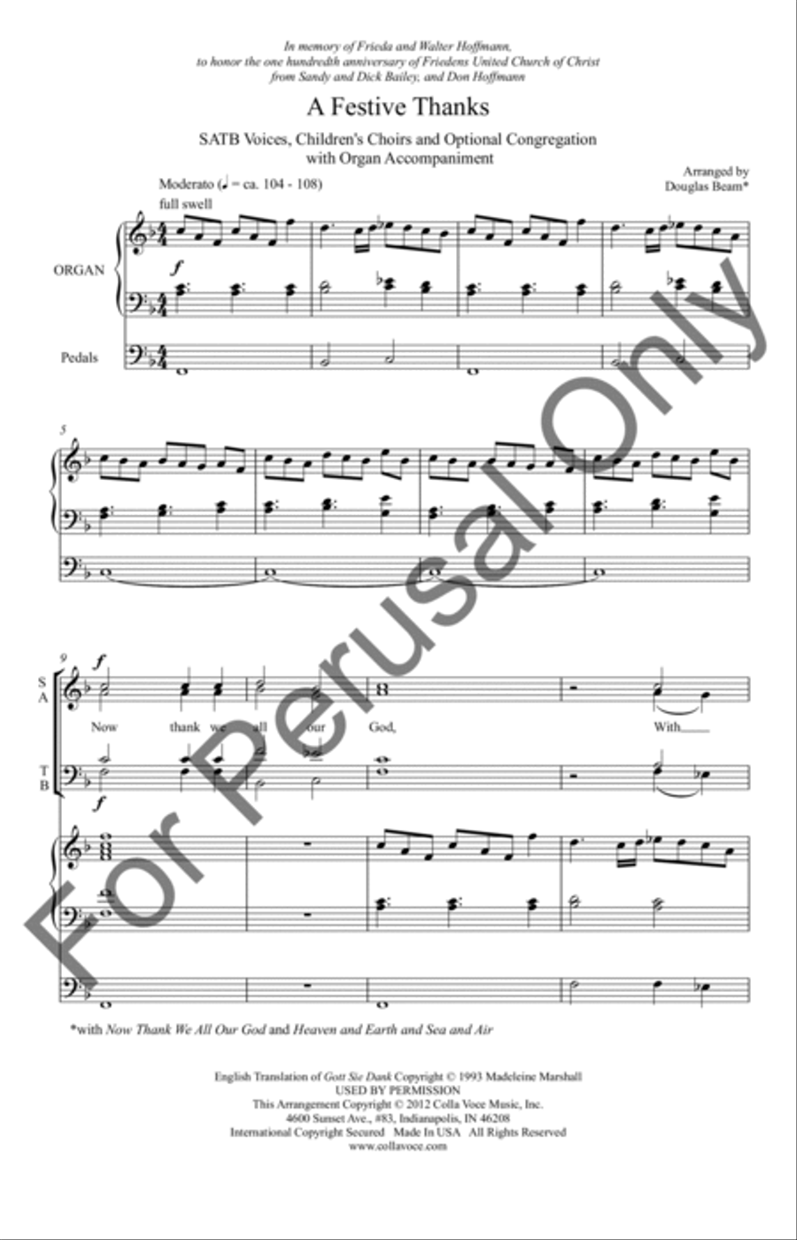 A Festive Thanks A Festive Thanks 4-Part scores gallery preview page 2