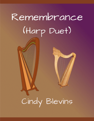 Book cover for Remembrance, Harp Duet