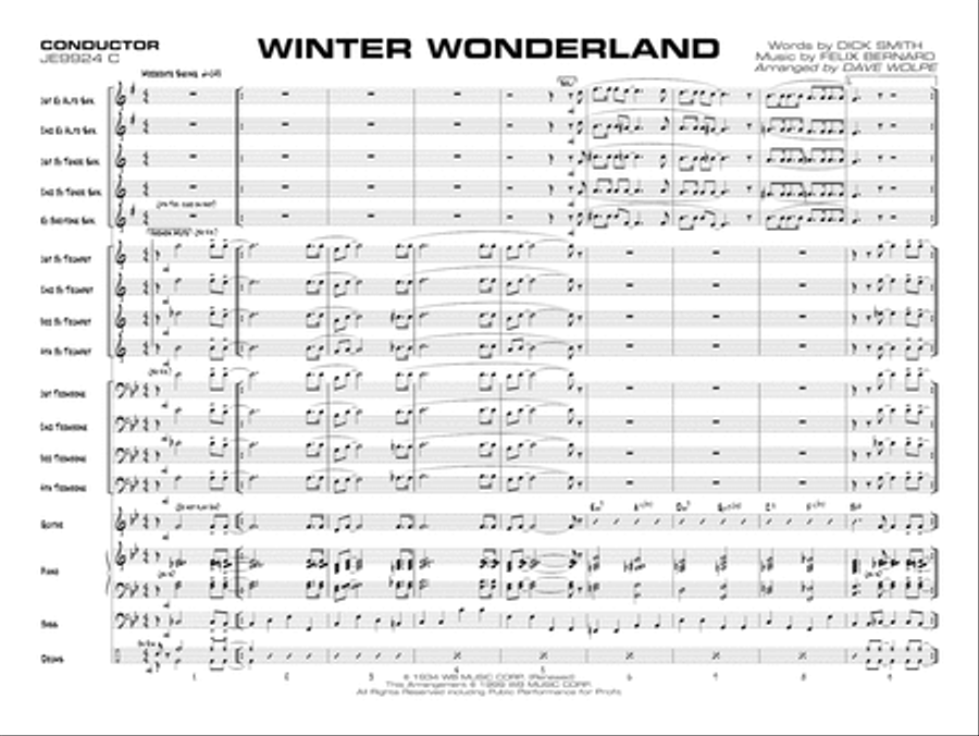 Winter Wonderland Jazz Ensemble scores gallery preview page 3