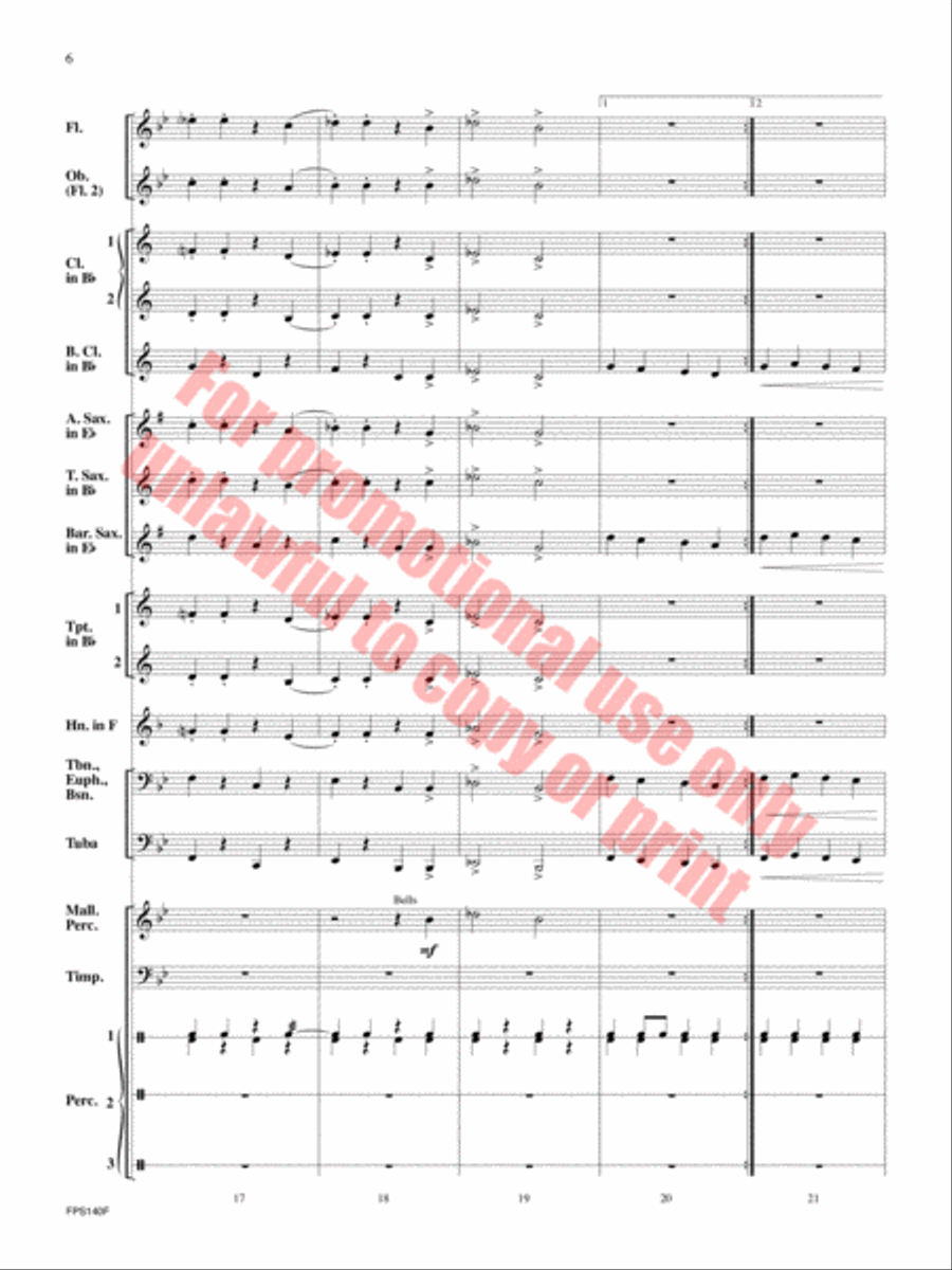 The Class Clown Concert Band scores gallery preview page 7