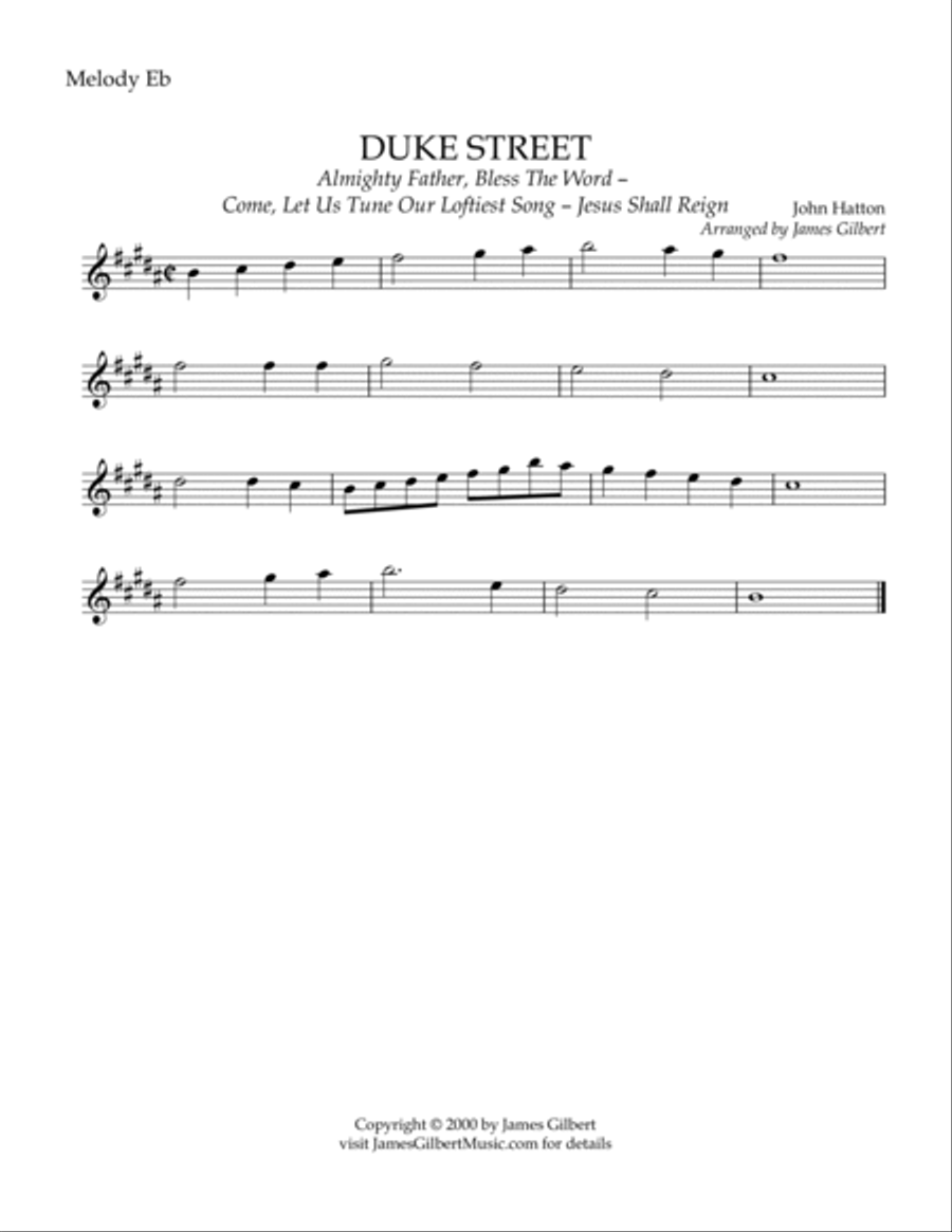 DUKE STREET (Jesus Shall Reign) Small Ensemble scores gallery preview page 5