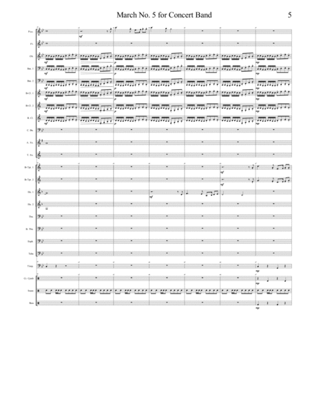 March No. 5 for Concert Band image number null