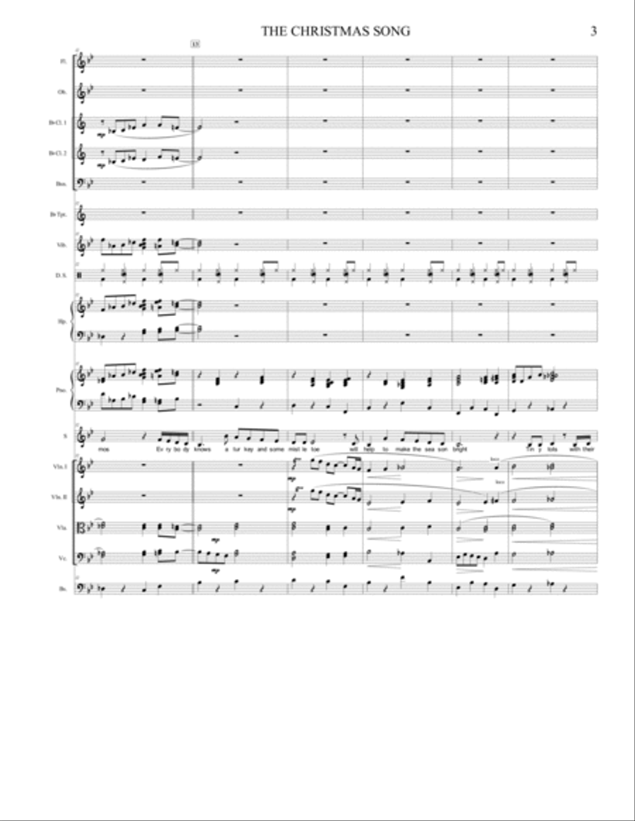 The Christmas Song (chestnuts Roasting On An Open Fire) Full Orchestra scores gallery preview page 4