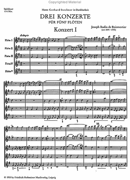 Konzerte, op. 15, I-III / Partitur