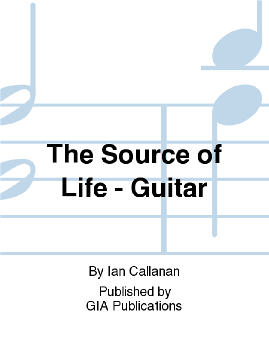 The Source of Life - Guitar edition Guitar scores gallery preview page 1