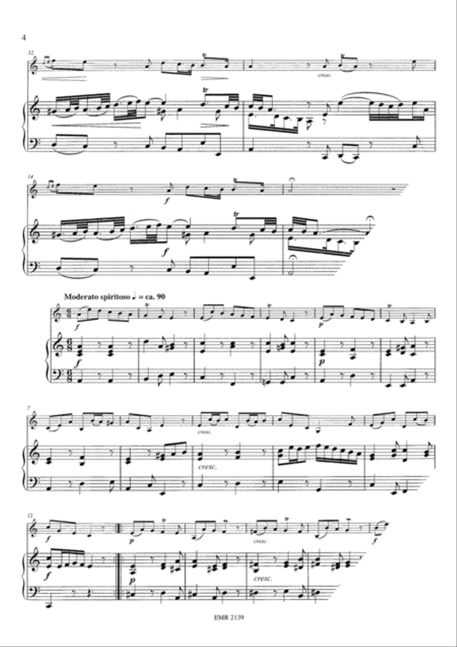 Sonata No. 1 in A minor Alto Saxophone scores gallery preview page 4