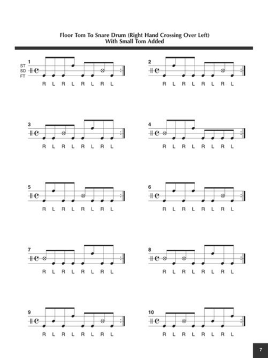 Cross-Sticking Studies Drums scores gallery preview page 8