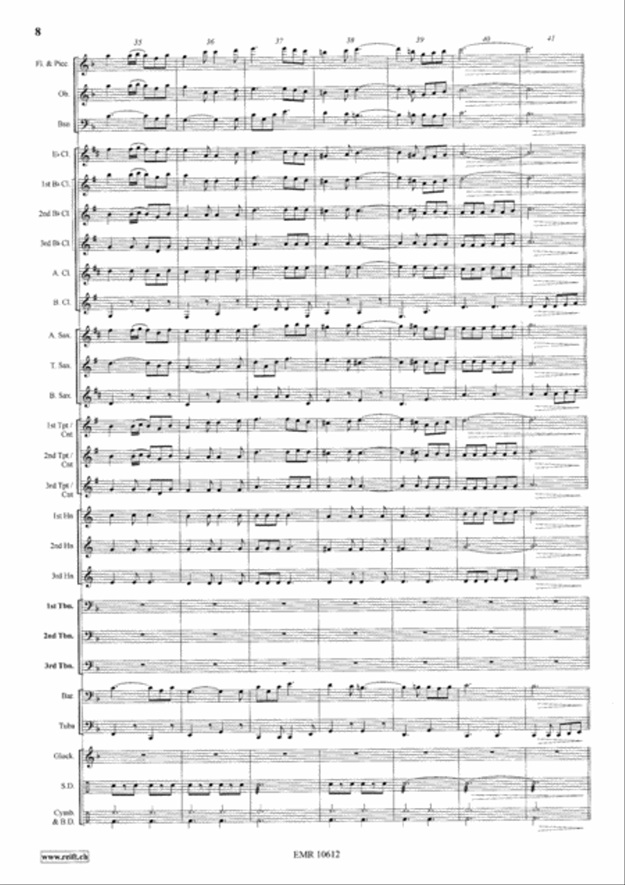 Trombone Party Trombone Party Concert Band scores gallery preview page 9