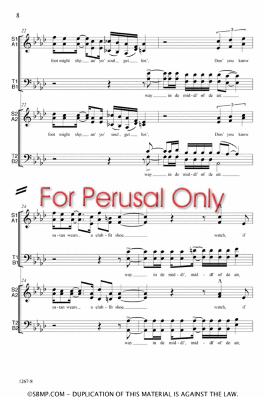 Ezekiel - SATB Double Choir Octavo 4-Part scores gallery preview page 8