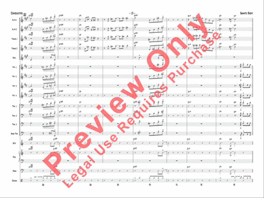 Santa Baby Jazz Ensemble scores gallery preview page 34