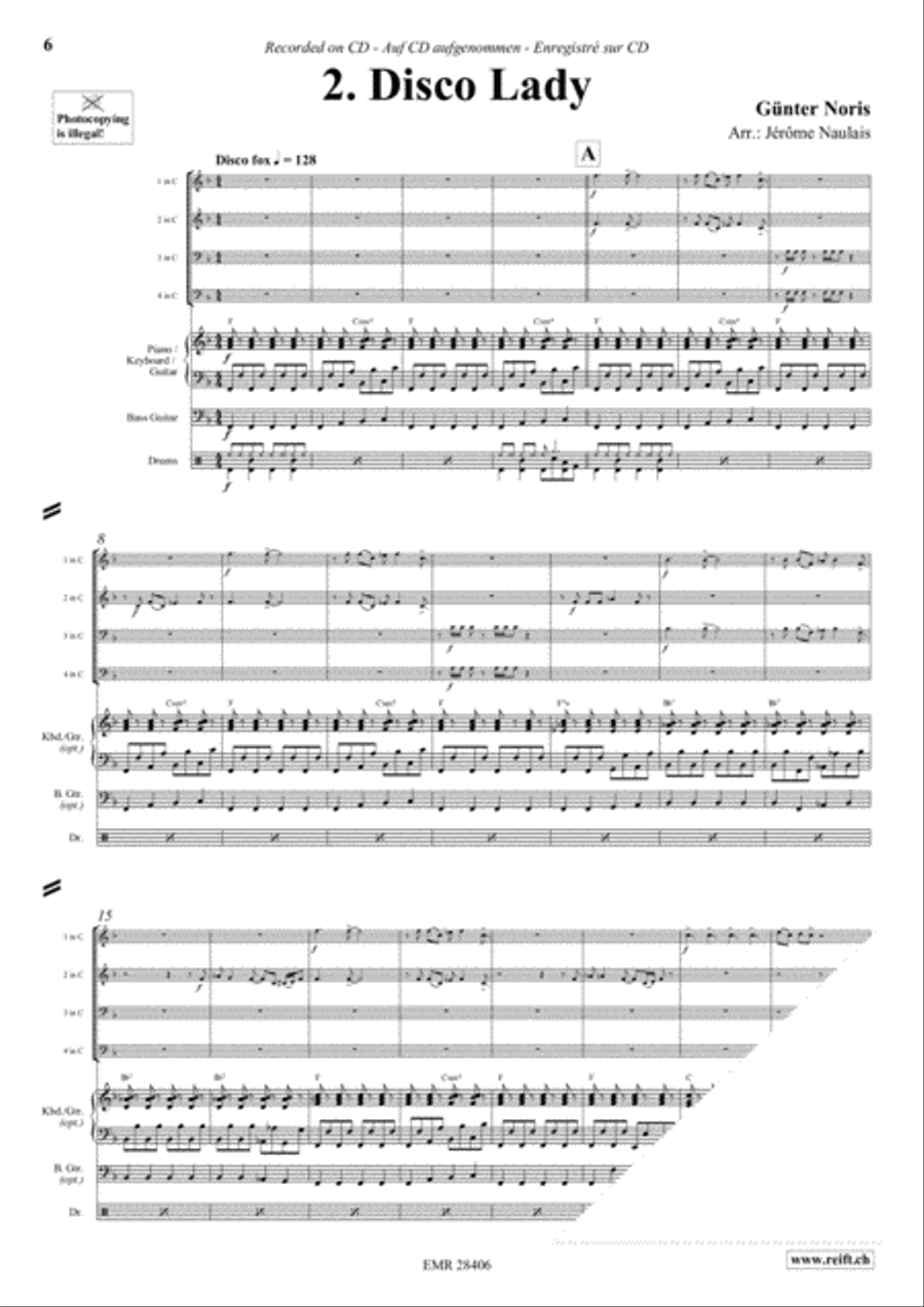 Let's Dance Volume 2 Brass Ensemble scores gallery preview page 4